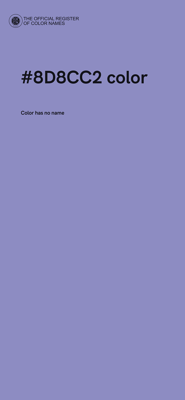 #8D8CC2 color image