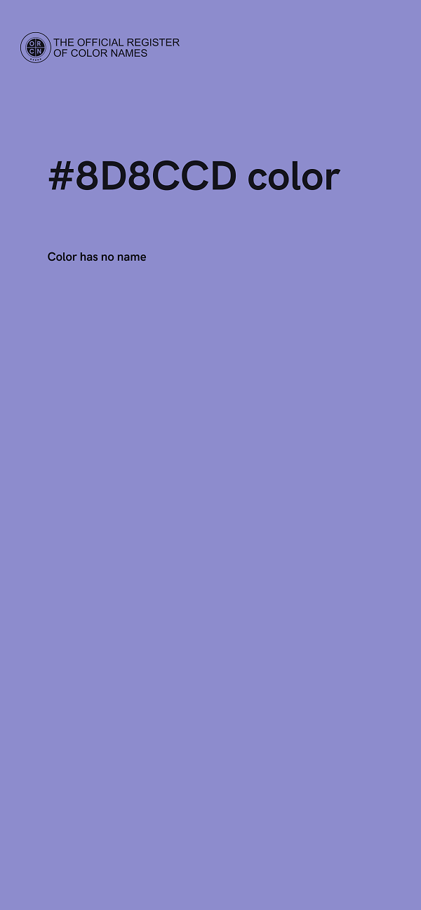 #8D8CCD color image
