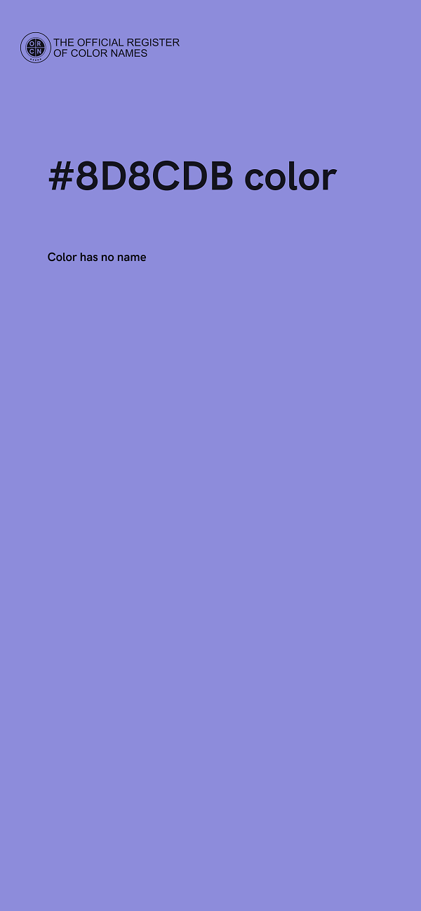 #8D8CDB color image