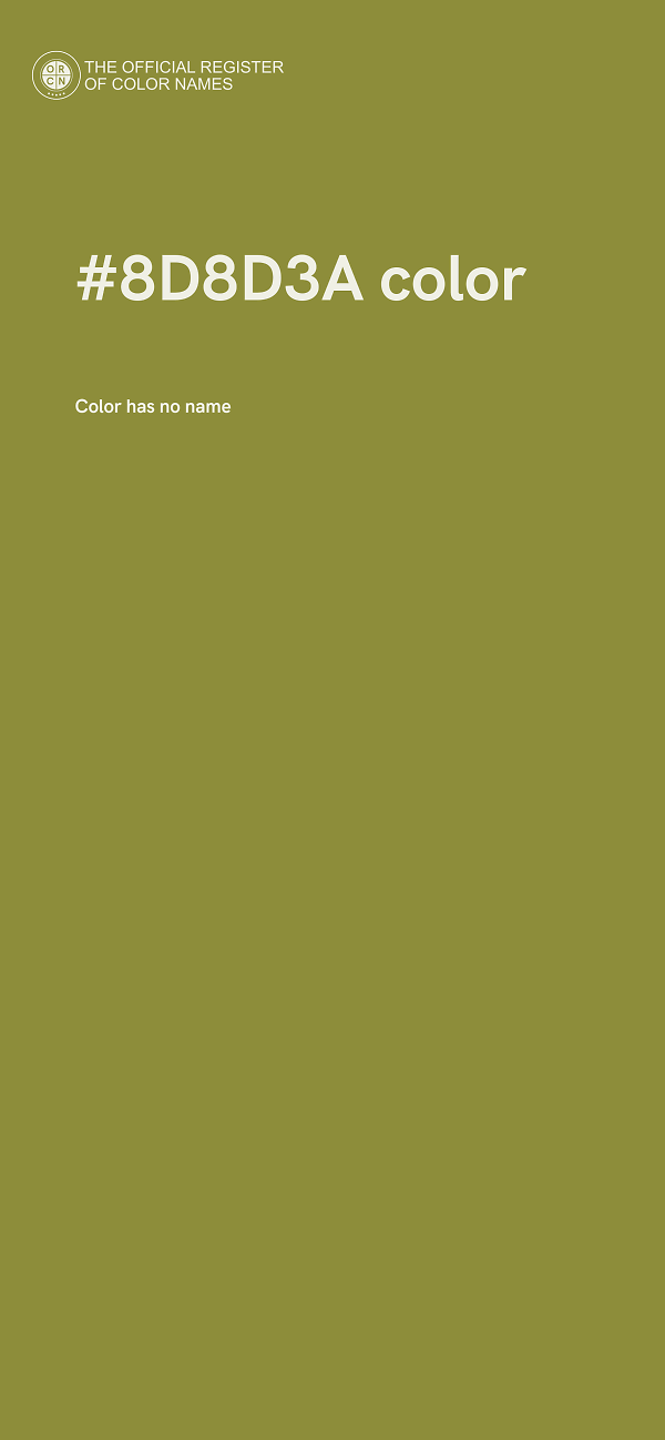 #8D8D3A color image