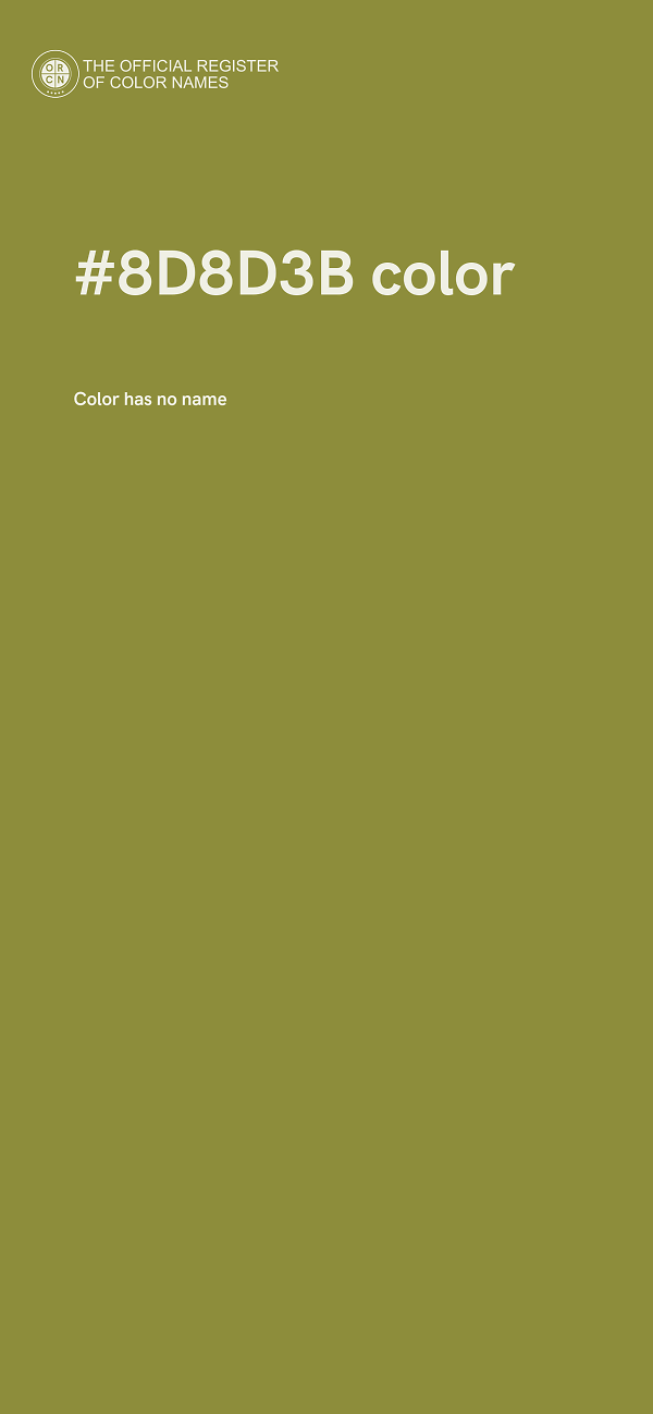 #8D8D3B color image