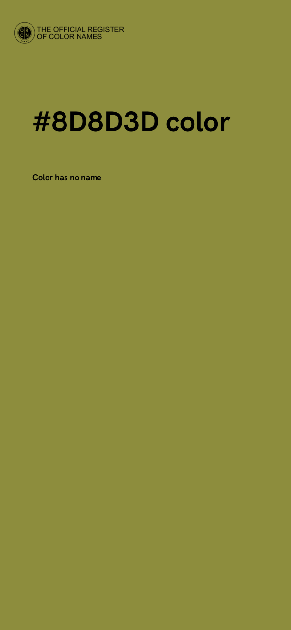 #8D8D3D color image