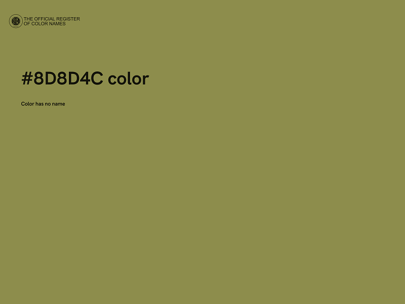 #8D8D4C color image