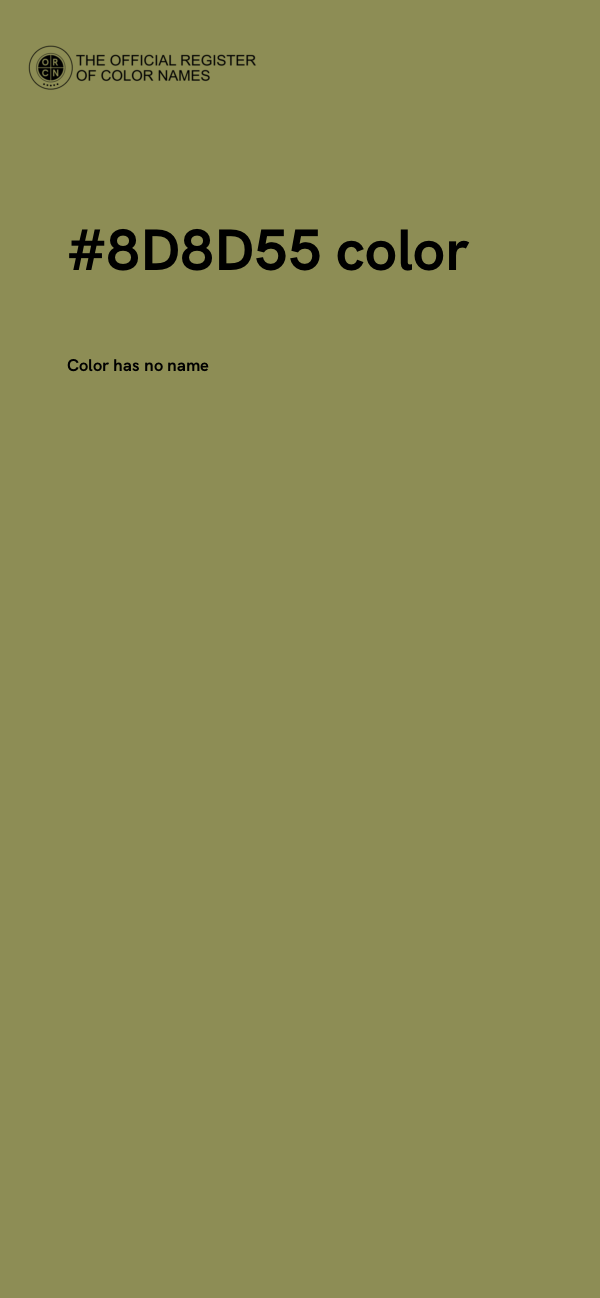 #8D8D55 color image