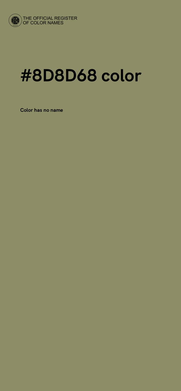 #8D8D68 color image