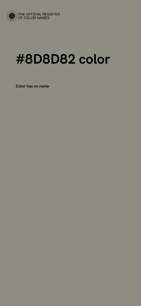 #8D8D82 color image