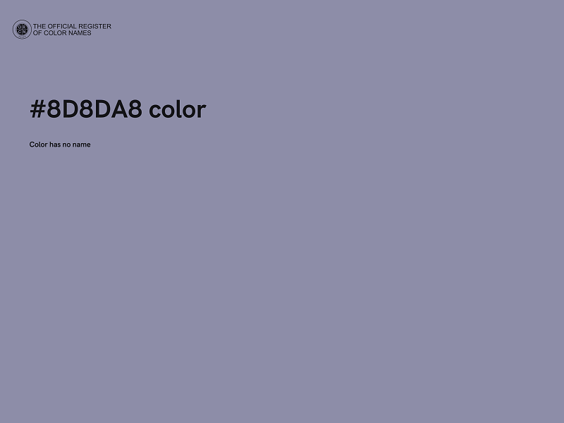 #8D8DA8 color image