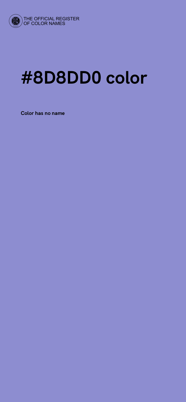 #8D8DD0 color image