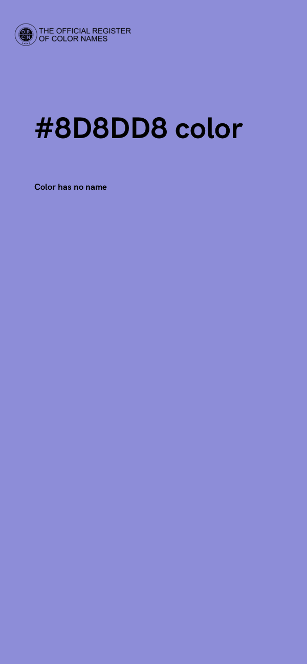#8D8DD8 color image