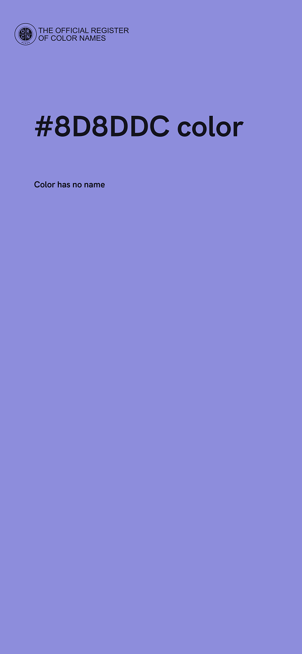 #8D8DDC color image