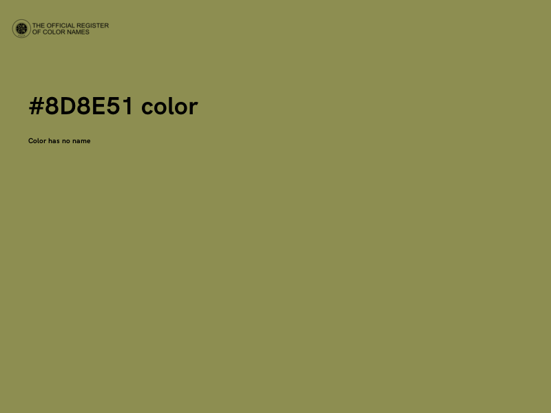 #8D8E51 color image