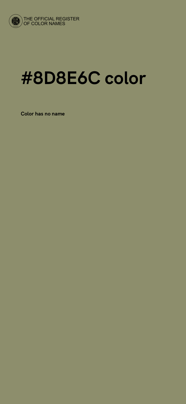 #8D8E6C color image