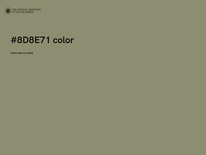 #8D8E71 color image