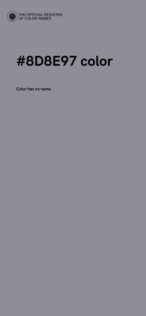 #8D8E97 color image
