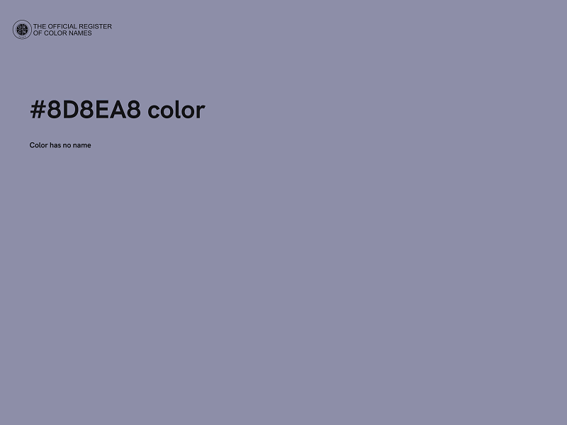 #8D8EA8 color image