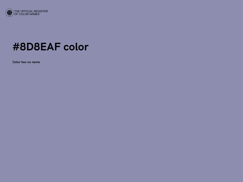 #8D8EAF color image