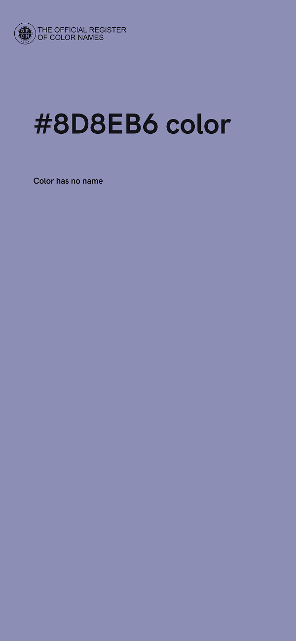 #8D8EB6 color image