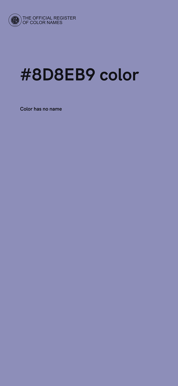 #8D8EB9 color image