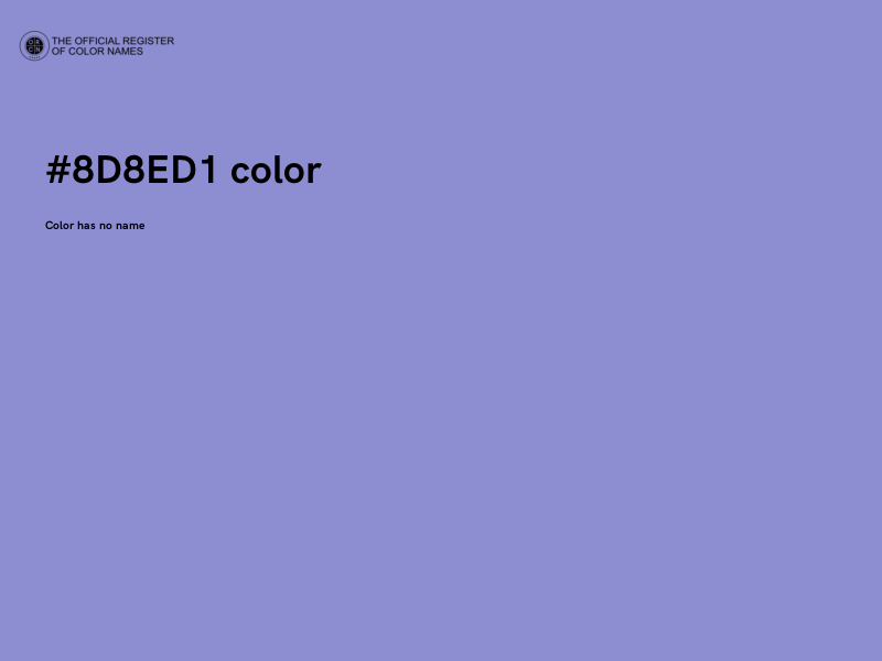 #8D8ED1 color image