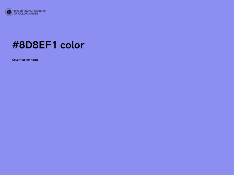 #8D8EF1 color image