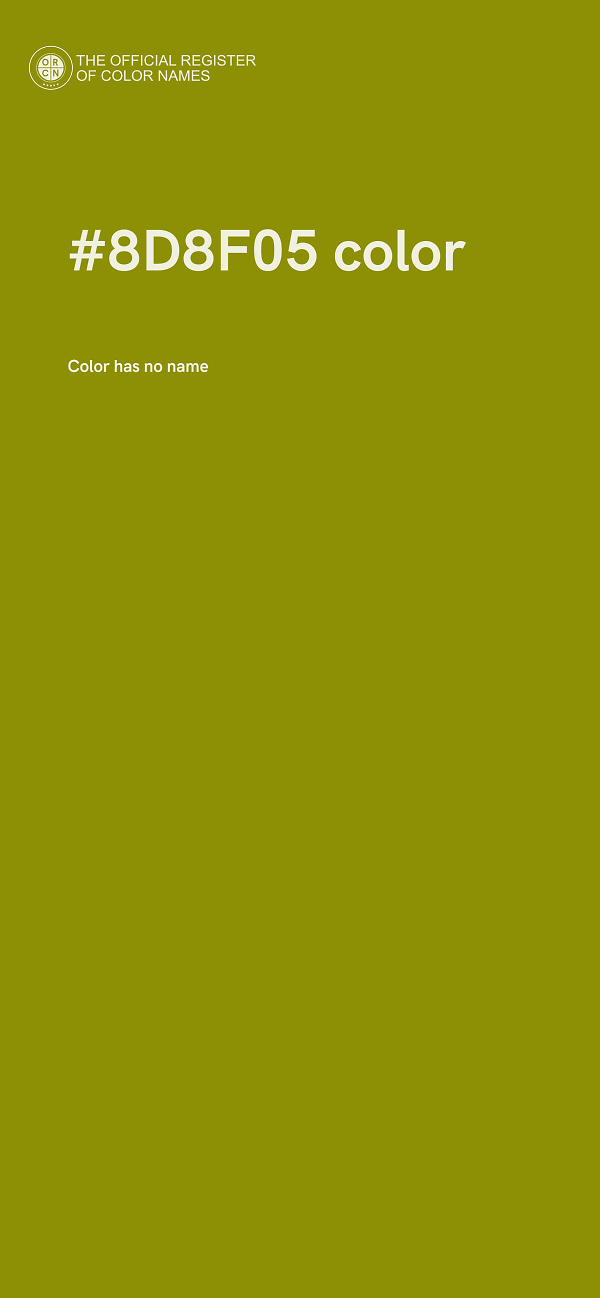#8D8F05 color image