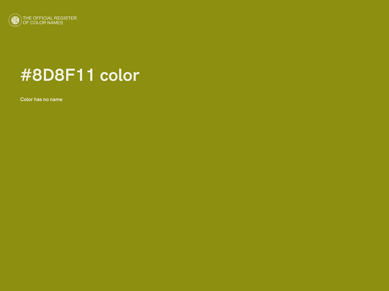#8D8F11 color image