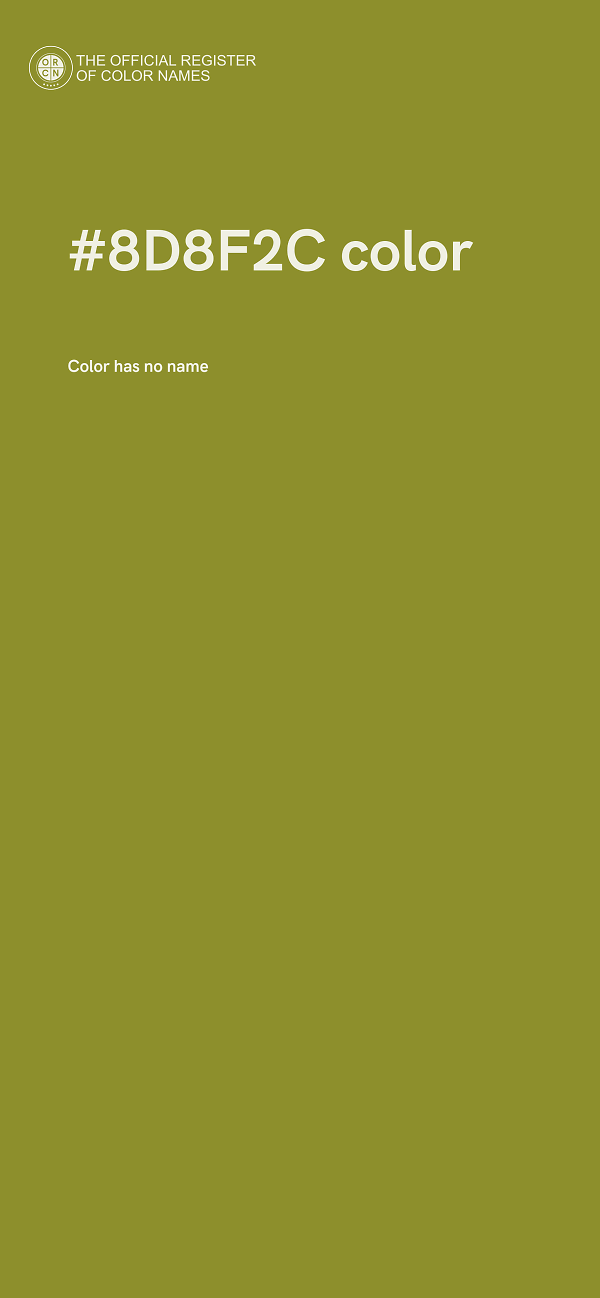 #8D8F2C color image