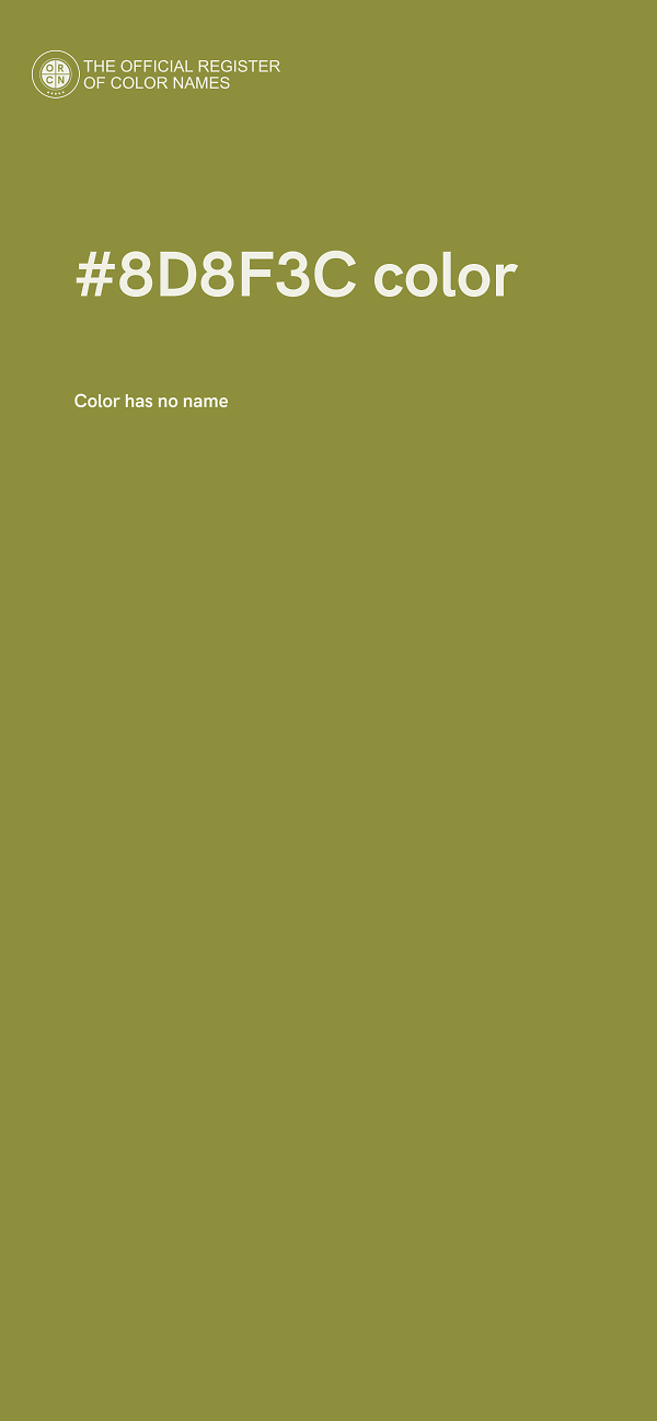 #8D8F3C color image