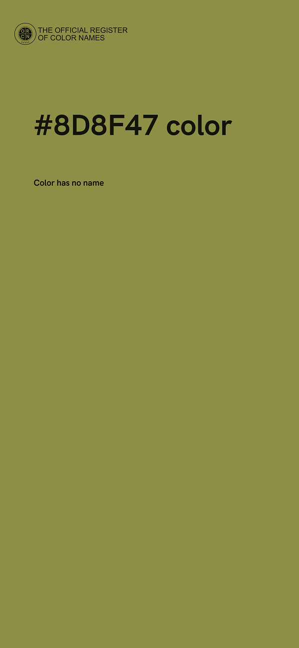 #8D8F47 color image