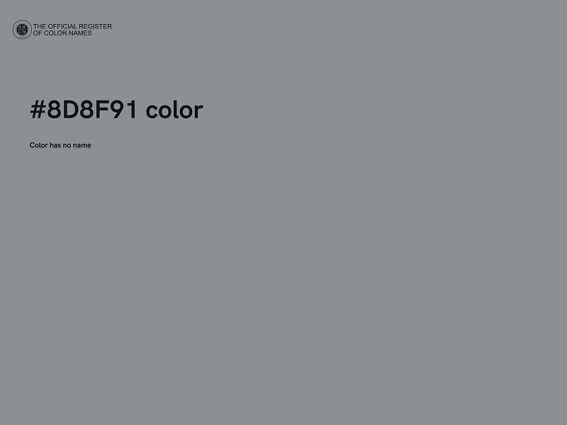 #8D8F91 color image