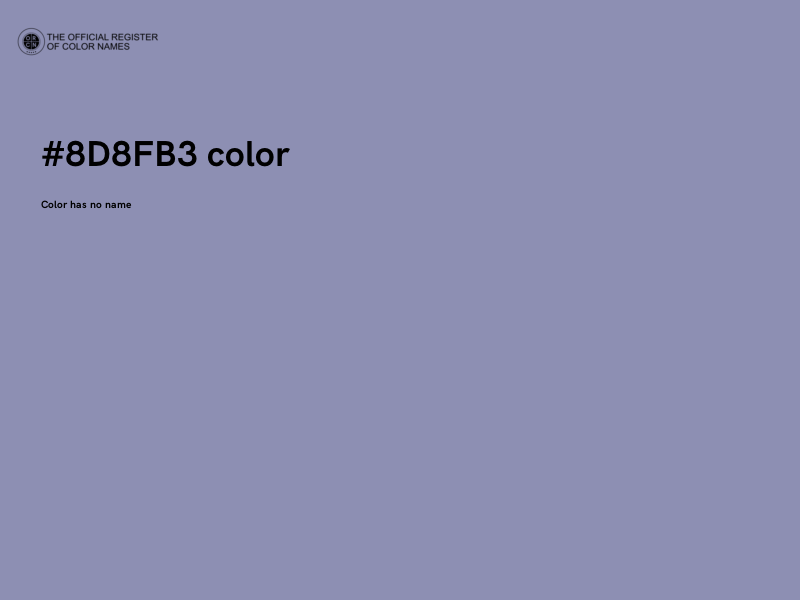 #8D8FB3 color image