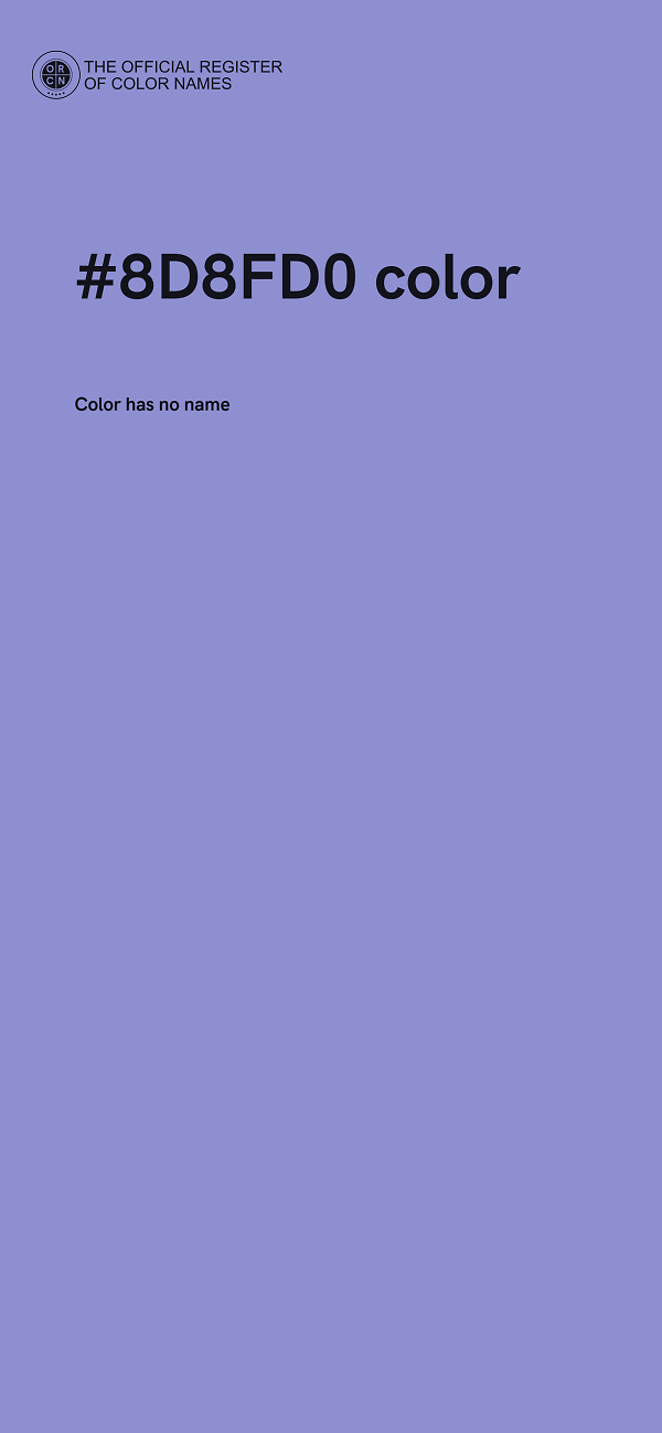 #8D8FD0 color image
