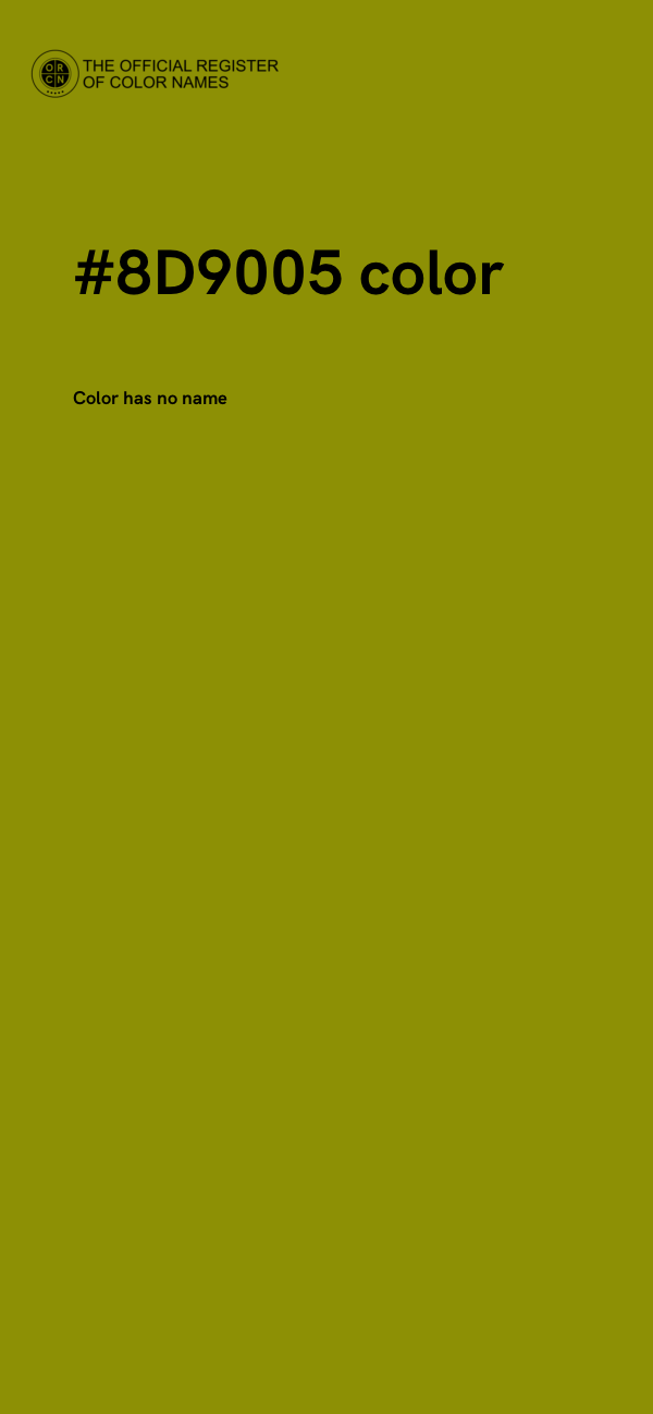 #8D9005 color image