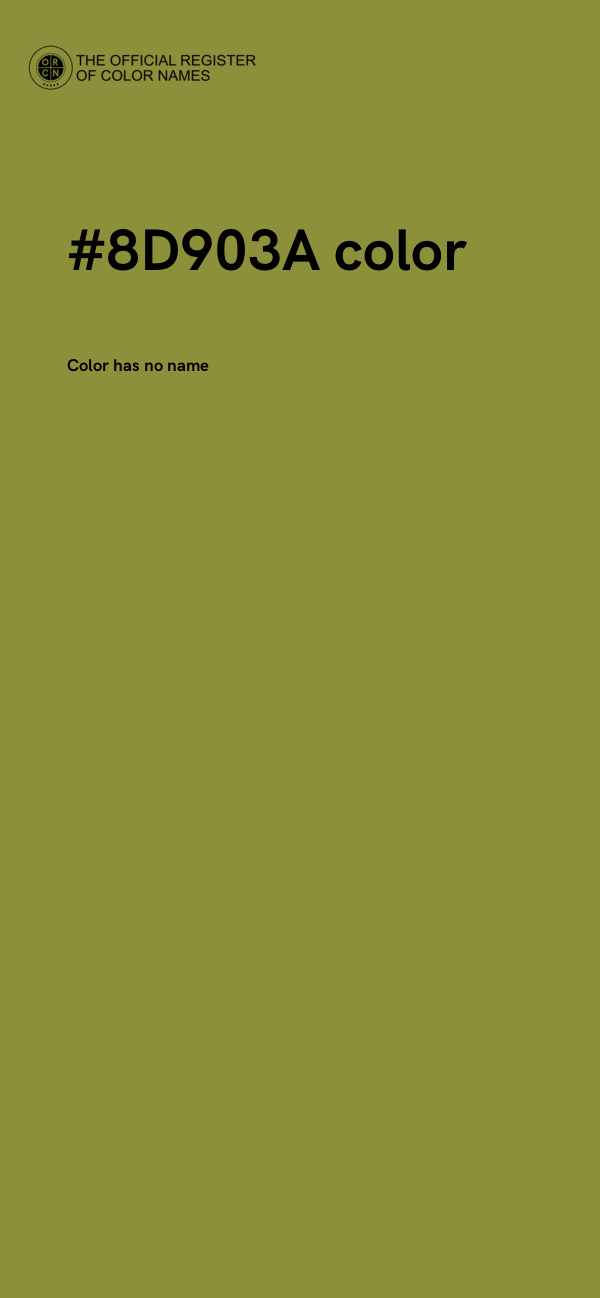 #8D903A color image