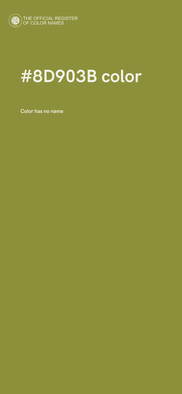 #8D903B color image