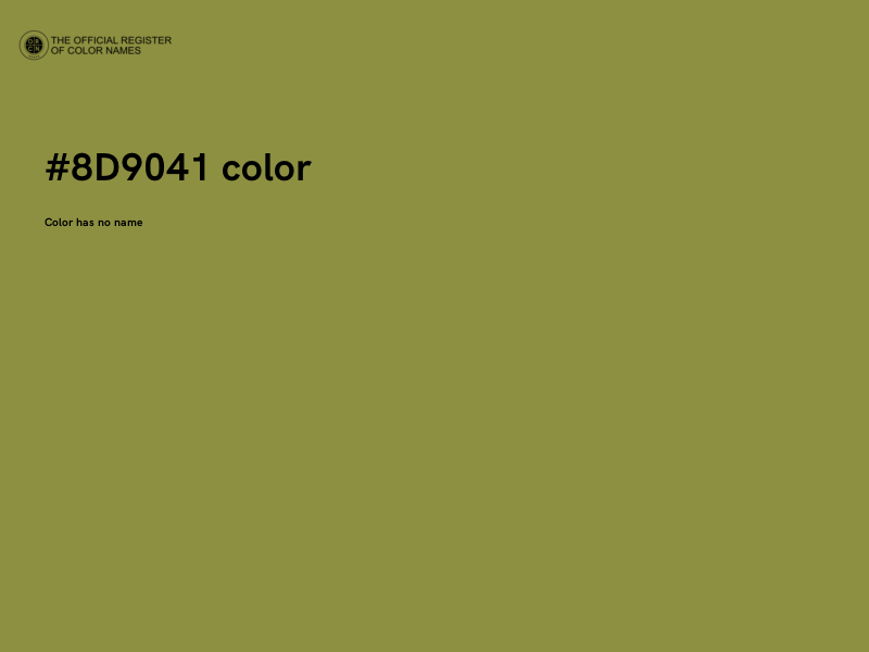 #8D9041 color image