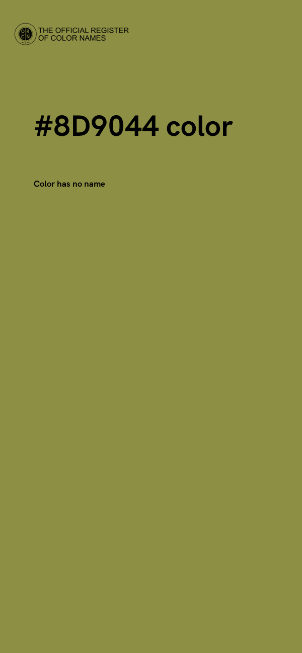 #8D9044 color image