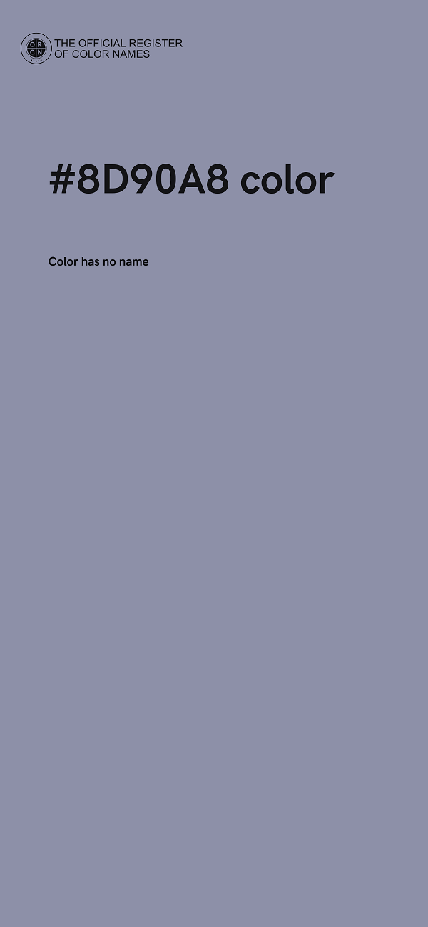 #8D90A8 color image
