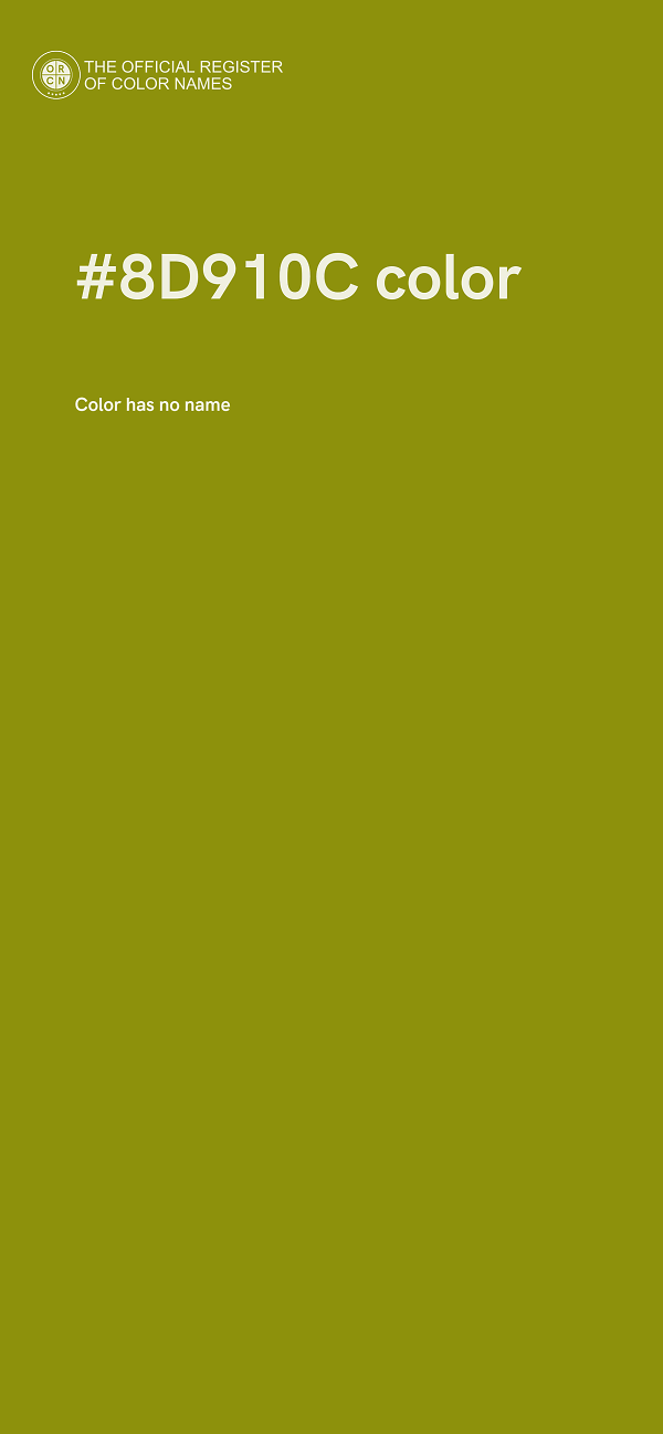 #8D910C color image