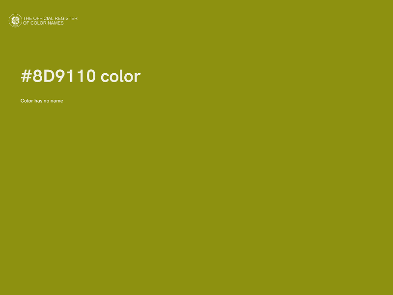 #8D9110 color image