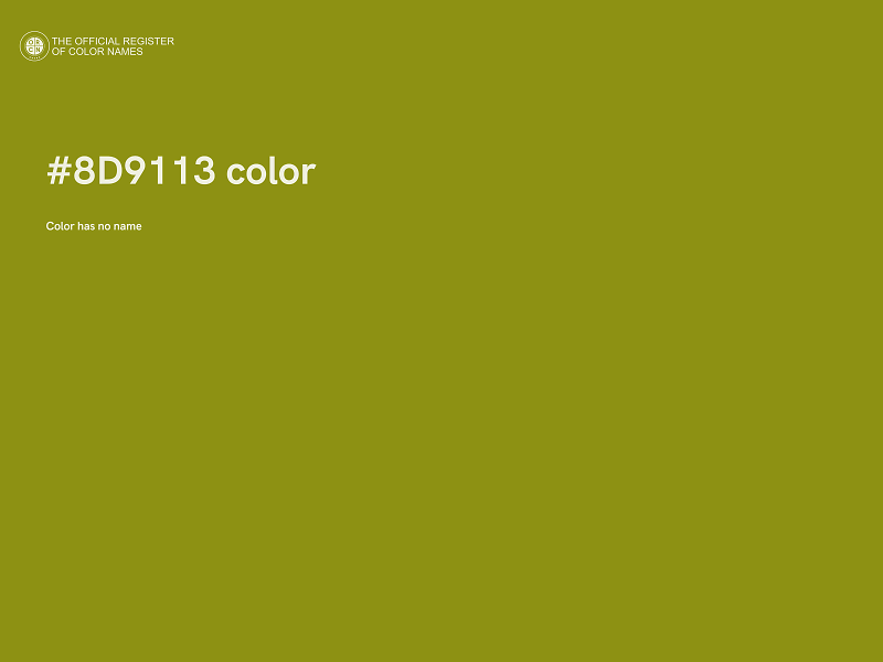 #8D9113 color image