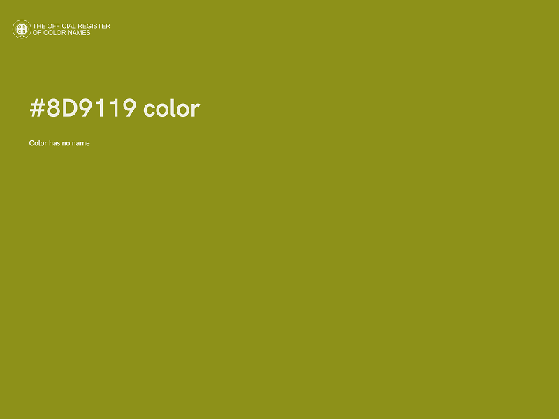 #8D9119 color image