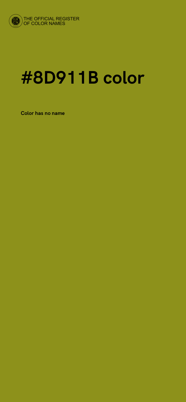 #8D911B color image
