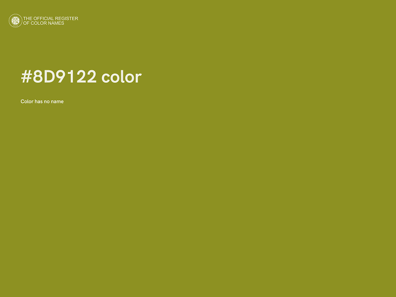 #8D9122 color image