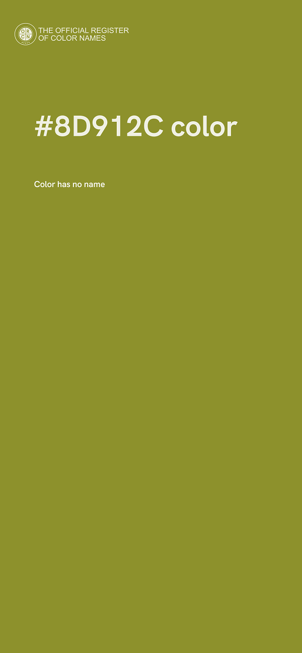 #8D912C color image