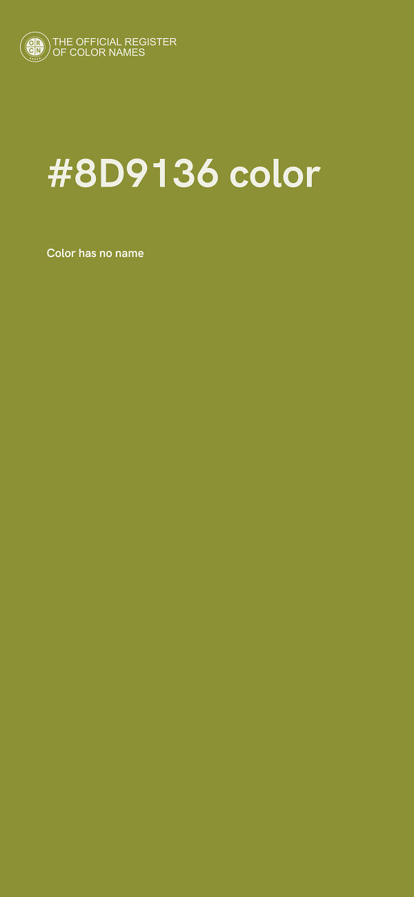 #8D9136 color image