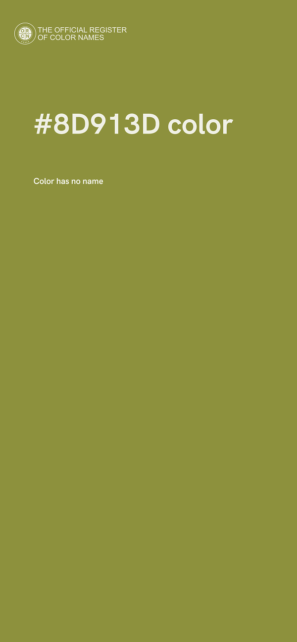 #8D913D color image