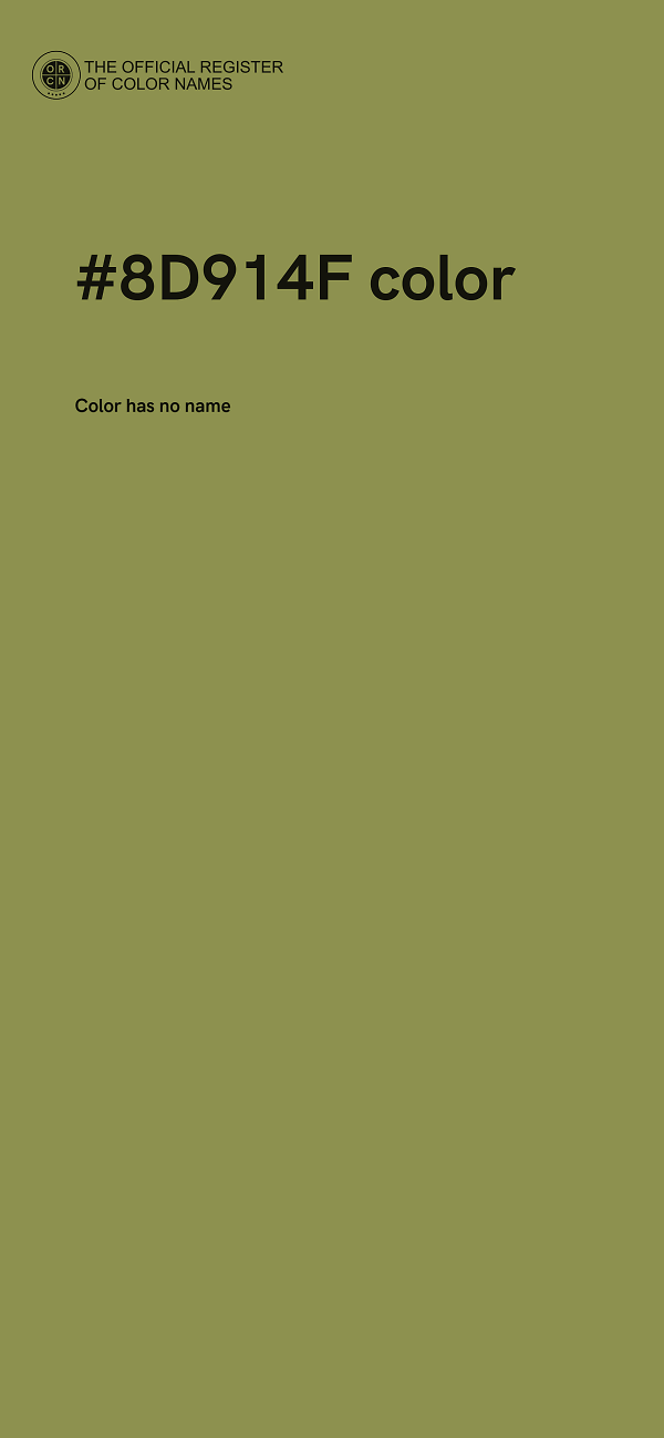 #8D914F color image