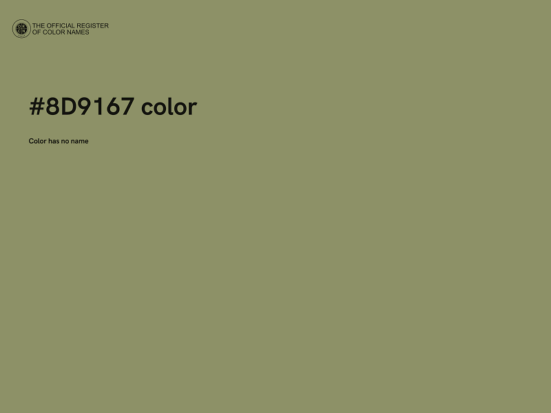 #8D9167 color image