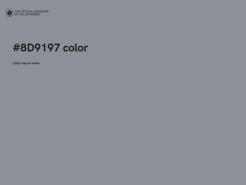 #8D9197 color image